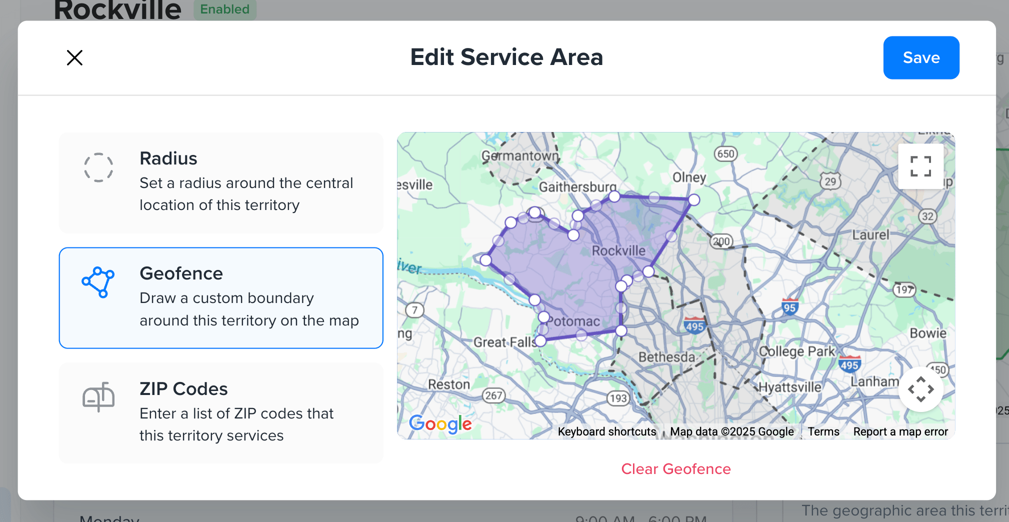 Improved Service Area Management | Zenbooker