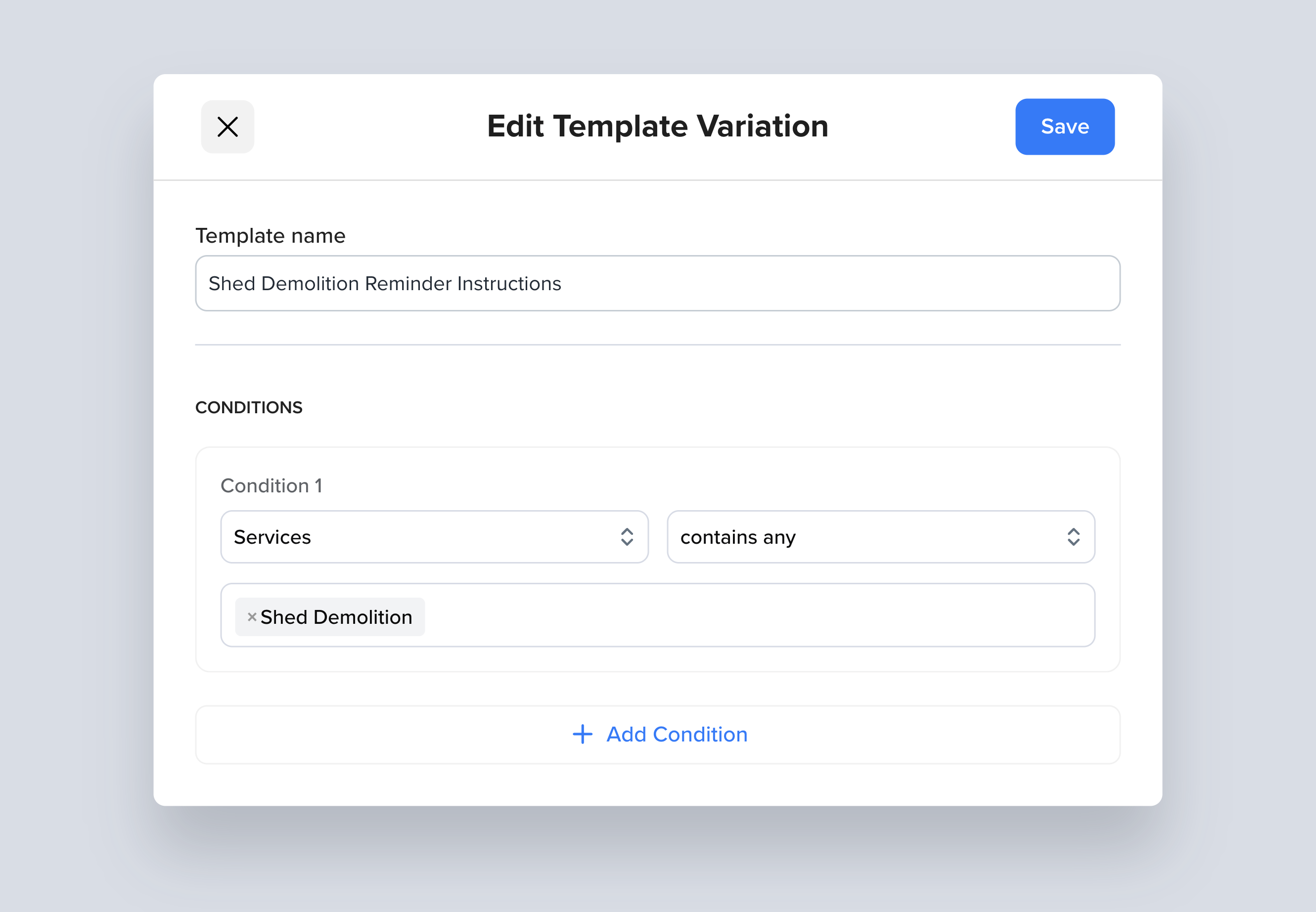Conditional Notification Templates | Zenbooker